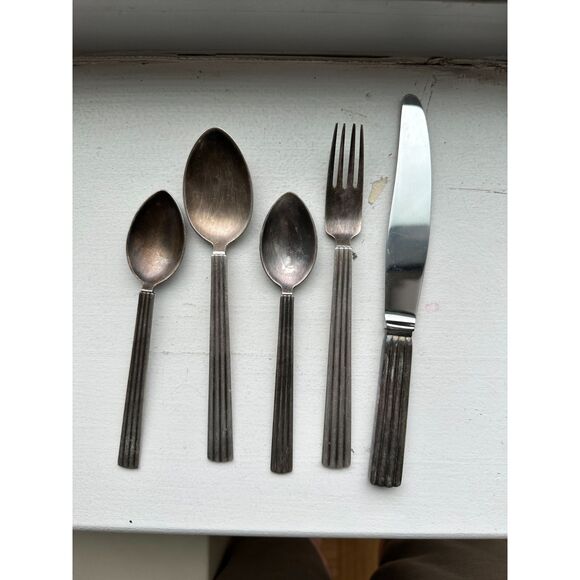 Georg Jensen Silver Flatware Lot - Bernedette Pattern - Picture 1 of 8